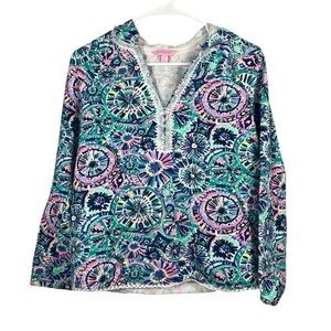 Lilly Pulitzer Lightweight Summer Printed Hoodie XS
